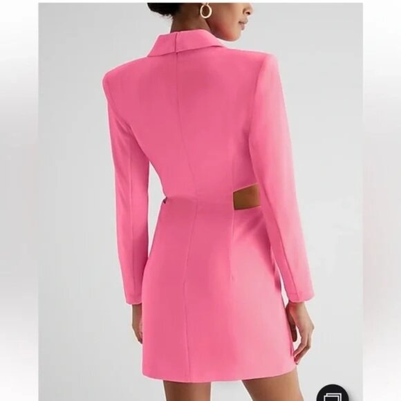 NWT Express Cutout Mini Blazer Dress, XS - Picture 5 of 8